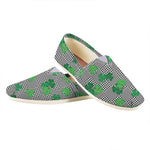 Shamrocks Houndstooth Pattern Print Casual Shoes