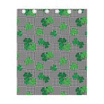 Shamrocks Houndstooth Pattern Print Curtain