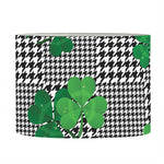 Shamrocks Houndstooth Pattern Print Drum Lamp Shade