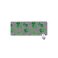 Shamrocks Houndstooth Pattern Print Extended Mouse Pad