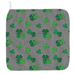 Shamrocks Houndstooth Pattern Print Hand Towel