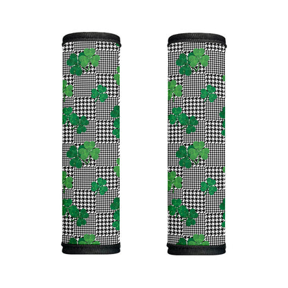 Shamrocks Houndstooth Pattern Print Handle Covers