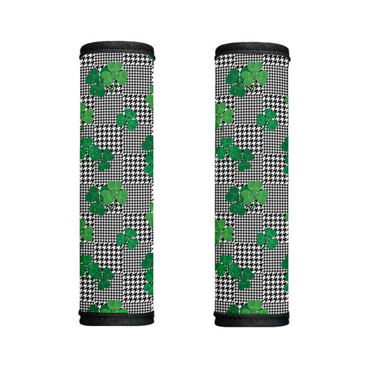 Shamrocks Houndstooth Pattern Print Handle Covers