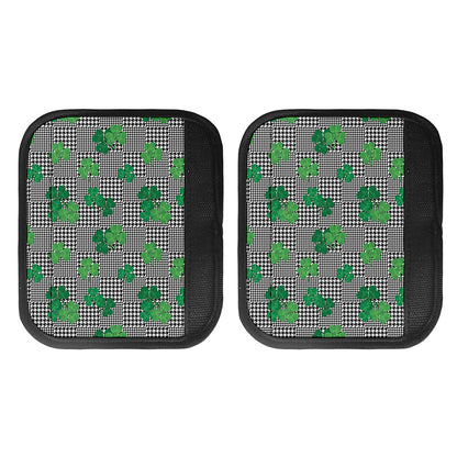 Shamrocks Houndstooth Pattern Print Handle Covers
