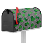 Shamrocks Houndstooth Pattern Print Mailbox Cover