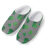 Shamrocks Houndstooth Pattern Print Mesh Casual Shoes