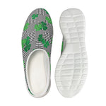 Shamrocks Houndstooth Pattern Print Mesh Casual Shoes