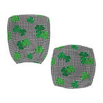 Shamrocks Houndstooth Pattern Print Office Chair Cover