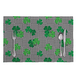 Shamrocks Houndstooth Pattern Print Placemat