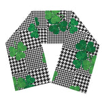 Shamrocks Houndstooth Pattern Print Scarf