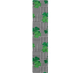 Shamrocks Houndstooth Pattern Print Table Runner