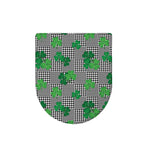 Shamrocks Houndstooth Pattern Print Toilet Lid Cover