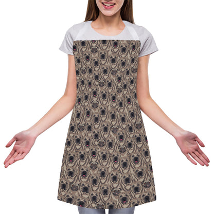 Shar Pei And Pug Pattern Print Adjustable Apron