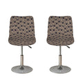 Shar Pei And Pug Pattern Print Bar Stool Covers