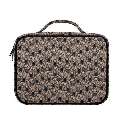 Shar Pei And Pug Pattern Print Briefcase Bible Bag