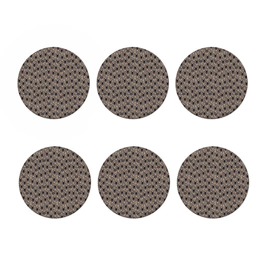 Shar Pei And Pug Pattern Print Coaster Set