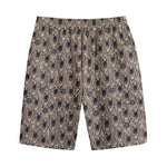 Shar Pei And Pug Pattern Print Cotton Shorts