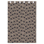 Shar Pei And Pug Pattern Print Curtain