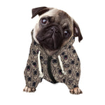 Shar Pei And Pug Pattern Print Dog Zip Up Hoodie