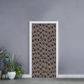 Shar Pei And Pug Pattern Print Door Sticker