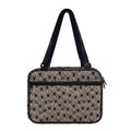 Shar Pei And Pug Pattern Print Double Strap Bible Bag