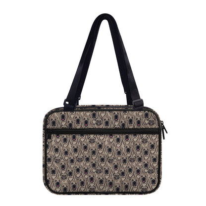 Shar Pei And Pug Pattern Print Double Strap Bible Bag
