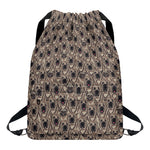 Shar Pei And Pug Pattern Print Drawstring Backpack
