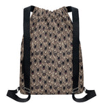 Shar Pei And Pug Pattern Print Drawstring Backpack