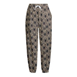 Shar Pei And Pug Pattern Print Fleece Lined Knit Pants