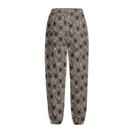 Shar Pei And Pug Pattern Print Fleece Lined Knit Pants
