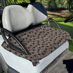 Shar Pei And Pug Pattern Print Golf Cart Seat Cover