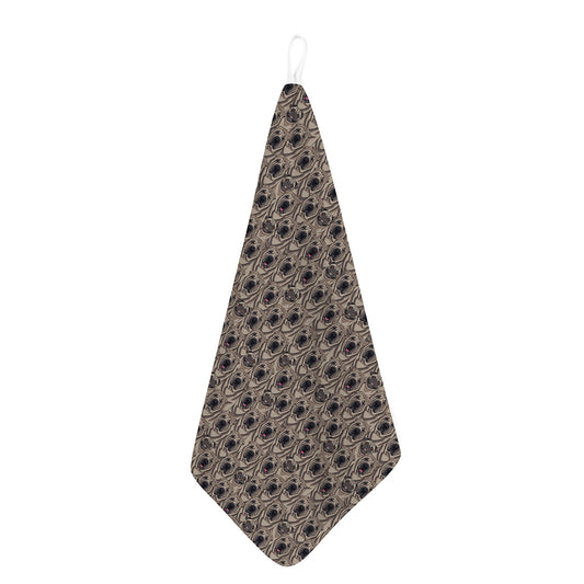 Shar Pei And Pug Pattern Print Hand Towel
