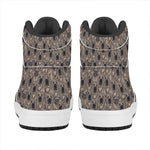 Shar Pei And Pug Pattern Print High Top Leather Sneakers
