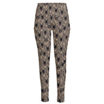 Shar Pei And Pug Pattern Print High-Waisted Pocket Leggings