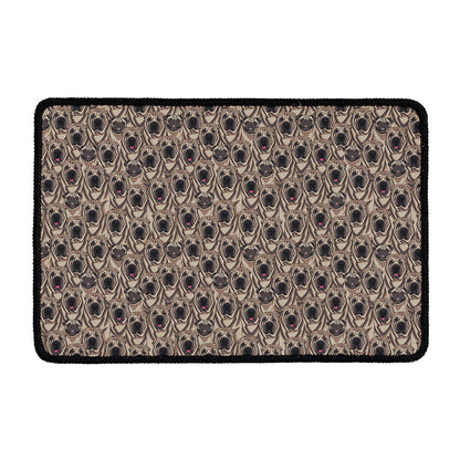 Shar Pei And Pug Pattern Print Kitchen Mat