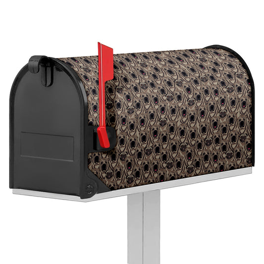Shar Pei And Pug Pattern Print Mailbox Cover