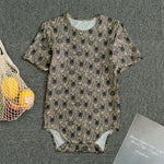 Shar Pei And Pug Pattern Print Men's Bodysuit