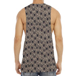 Shar Pei And Pug Pattern Print Men's Muscle Tank Top