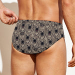 Shar Pei And Pug Pattern Print Men's Swim Briefs
