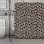 Shar Pei And Pug Pattern Print Polyester Shower Curtain