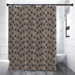 Shar Pei And Pug Pattern Print Premium Shower Curtain