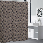 Shar Pei And Pug Pattern Print Premium Shower Curtain