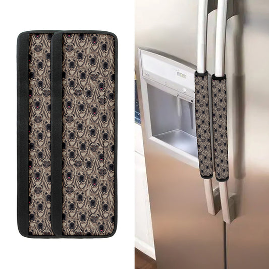 Shar Pei And Pug Pattern Print Refrigerator Handle Covers