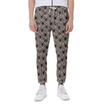 Shar Pei And Pug Pattern Print Scuba Joggers