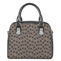 Shar Pei And Pug Pattern Print Shoulder Handbag