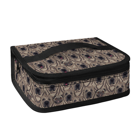 Shar Pei And Pug Pattern Print Small Lunch Bag