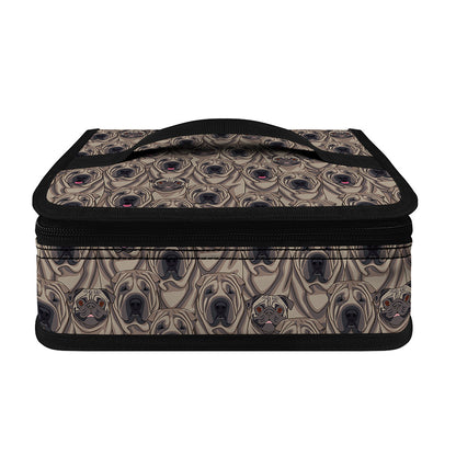 Shar Pei And Pug Pattern Print Small Lunch Bag