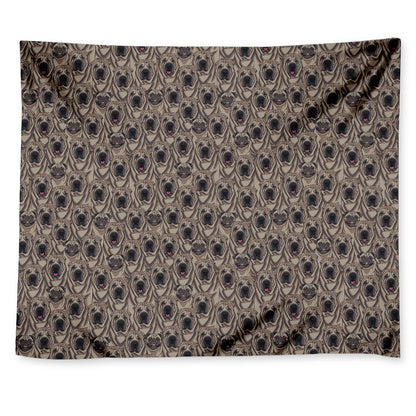 Shar Pei And Pug Pattern Print Tapestry
