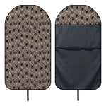 Shar Pei And Pug Pattern Print Waterproof Car Seat Cover