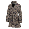Shar Pei And Pug Pattern Print Women's Bathrobe